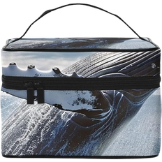 Vduck Travel Makeup Bags - Whales Above Seawater in The Ocean
