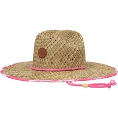 Florals - Women Headgear Roxy Pina To My Colada Printed Sunhat Natural/Shocking Pink