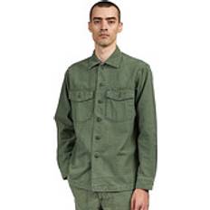 orSlow Men's Army Fatigue Overshirt Green Green Used