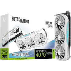 16 GB - GeForce RTX 4070 Ti Super Tarjetas Gráficas Zotac Nvidia RTX 4070 Ti SUPER Trinity OC White Edition HDMI 3xDP 16GB