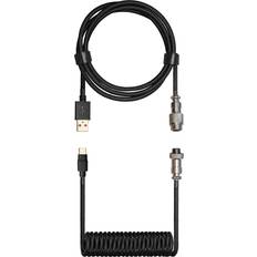 Coiled Keyboard USB A - USB C M-M
