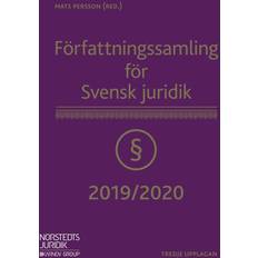 Författningssamling för Svensk juridik: 2019/2020 (Häftad)