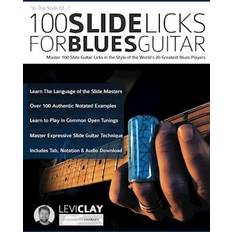 100 Slide Licks For Blues Guitar (Häftad, 2020)