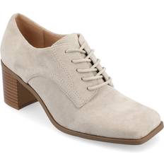 Foam - Women Oxford Journee Collection Sylvan Oxford Women's Stone Grey Oxfords Block