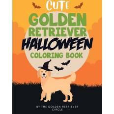 Bücher Cute Golden Retriever Halloween Coloring Book (Geheftet, 2019)