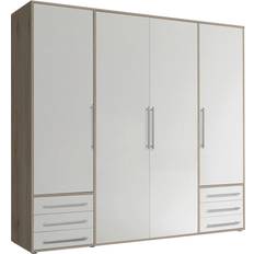 Möbel Stella Trading Composite White Oak San Remo Light Replica Kleiderschrank 206x194cm