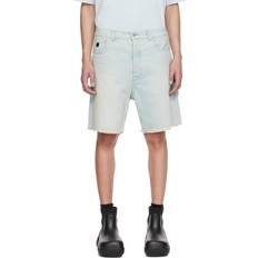 Ambush Blue Raw Edge Denim Shorts LIGHT BLUE WAIST