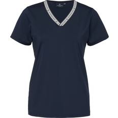 Mountain Horse Womens 2023 Active Stripe T-Shirt Navy