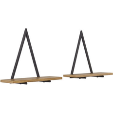 Ebern Designs Black Shelves Ebern Designs Clydean Floating Configuration Triangle