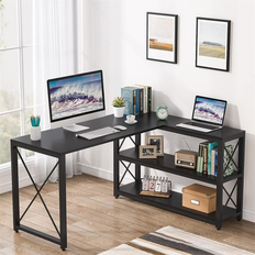 No Reversible Industrial L-Shaped Writing Desk