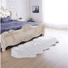 Faux Fur Sheepskin Area White