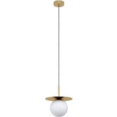 Eglo LED Lighting Eglo Arenales Brushed Brass Pendant Lamp 10.8"