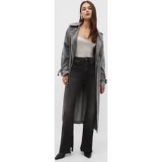 Stradivarius Slit Fit Flared Jeans - Zwarte Denim