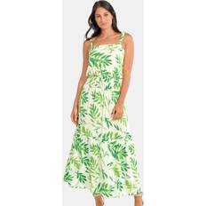 Dresses The Children's Place Womens Matching Family Palm Leaf Tiered Maxi Dress Green