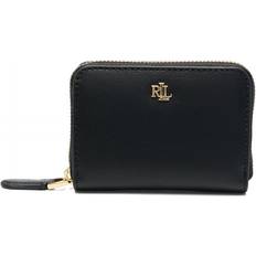 Lauren Ralph Lauren logo-plaque leather wallet - women - Leather/Polyester - One - Black