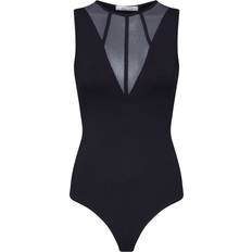 Elastan/Lycra/Spandex Bodys About You Phyllis Bodysuit - Black