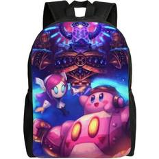 School Bags Vufoqzx 16 Inch School Bag Kirby Backpack Elementary Middle School Bookbag Large Capacity Shoulder Bags Casual Daypack Laptop Bags For Boys Girls