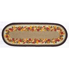 Jute Tablecloths CoolCookware Autumn Wreath Oval Table Runner 13 x 36 in Tablecloth