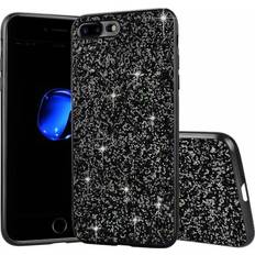 Apple iPhone SE 2020 Mobilskal Apple Glitter iPhone SE 2020 skal Svart