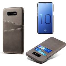 Samsung Galaxy S10e Plånboksfodral Samsung Galaxy S10e skal med korthållare Silver/Grå