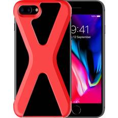 Apple iPhone 7 Plus/8 Plus Mobilskal Apple DAITE iPhone 7 Plus,8 Plus Skal med ett X design Röd