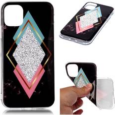 Apple iPhone 11 Pro Mobilskal Apple Marmormotiv iPhone 11 Pro skal Diamantblå Rosa Marmor