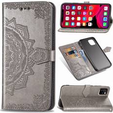 Apple Mandala läder iPhone 11 Pro fodral Silver/Grå