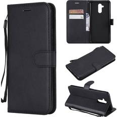 Huawei Plånboksfodral Huawei Mate 20 Lite wallet leather flip case Black