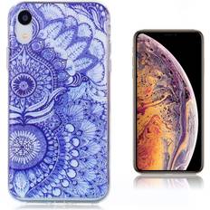Apple iPhone XS Max Mobilskal Apple iPhone Xs Max ultra-thin patterned soft case Blue Lotus