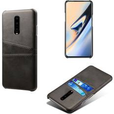 OnePlus 7 Pro double card slot leather case Black