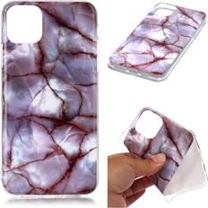 Apple iPhone 11 Pro Max Mobilskal Apple Marmormotiv iPhone 11 Pro Max skal Ådrig Rosa Marmor