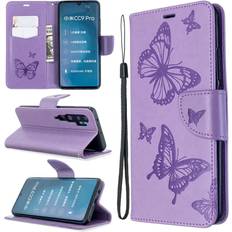 Xiaomi note 10 pro Xiaomi Butterfly läder Mi CC9 Pro Mi Note 10 Mi Note 10 Pro fodral Lila