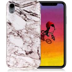 Apple iPhone X Mobilskal Apple Marmormotiv iPhone Xr skal Grå Marmor