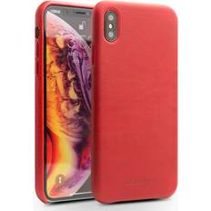 Apple QIALINO iPhone Xs Max genuine leather case Red