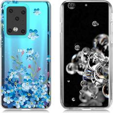 Mobiltillbehör Samsung Deco Galaxy S20 Ultra skal Blå Blommor