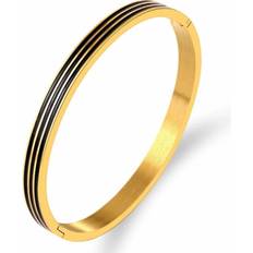 Onbuy Manchette Pulseiras Bracelet - Gold/Black