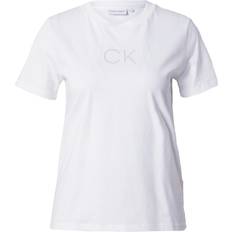 Calvin Klein Weiß Bekleidung Calvin Klein T-Shirt grau weiß