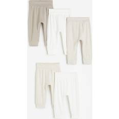 6-9M Trousers Children's Clothing H&M Beige 5-pack cotton trousers 6-9M