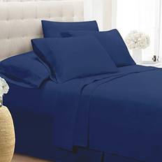 Lakan Underlakan på rea Swift Home Luxury Wrinkle Ultra Bed Sheet Blue