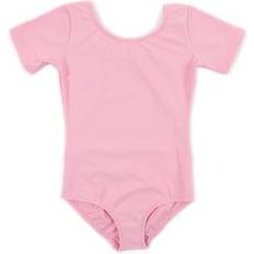 Girls - Purple Bodysuits Leveret Girls Short Sleeve Leotard