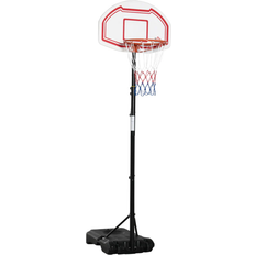 Homcom Outdoor Adjustable Basketball Hoop Stand w/ Wheels and Stable Base