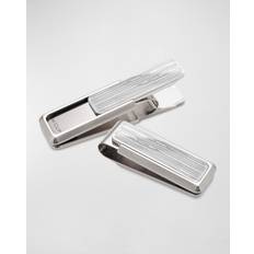 Gray Money Clips M-Clip Etched Woodgrain Stainless Steel Money