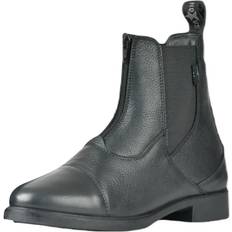 Saxon Allyn Leather Zip Paddock Boots Black