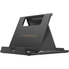 MoKo Phone/Tablet Stand, Foldable Desktop Holder Fit with iPhone 11 Pro Max/11 Pro/11, iPhone Xs/Xs Max/Xr/X, iPhone SE, iPad Pro 11, 10.2 8th Gen Air 4 10.9, Air 3, Mini 5, Galaxy S20, Black