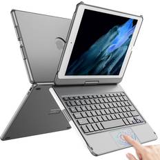 Touchpad Keyboard Case for iPad 10.2 9th/8th/7th Gen, Keyboard Case for iPad Generation/8th/7th Gen-360° Rotatable Gen with Pencil