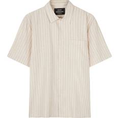 Mads Nørgaard Mateo Stripe Skjorte, Birtch/Sea Spray