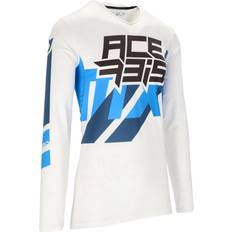 Multicolore Giacche da moto Acerbis X-Flex Three Maglia Motocross, bianco-blu, dimensione per uomo