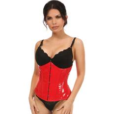 Red Corsets Daisy Corsets Women's Plus Red Patent PVC Vinyl Underbust 4X