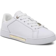 Tommy Hilfiger Court Sneaker With Lace Hardwa - White/Gold