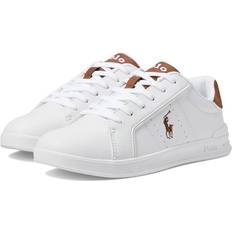 Scarpe per Bambini Polo Ralph Lauren Sneakers Ragazzo Con Lacci Marrone White Tan